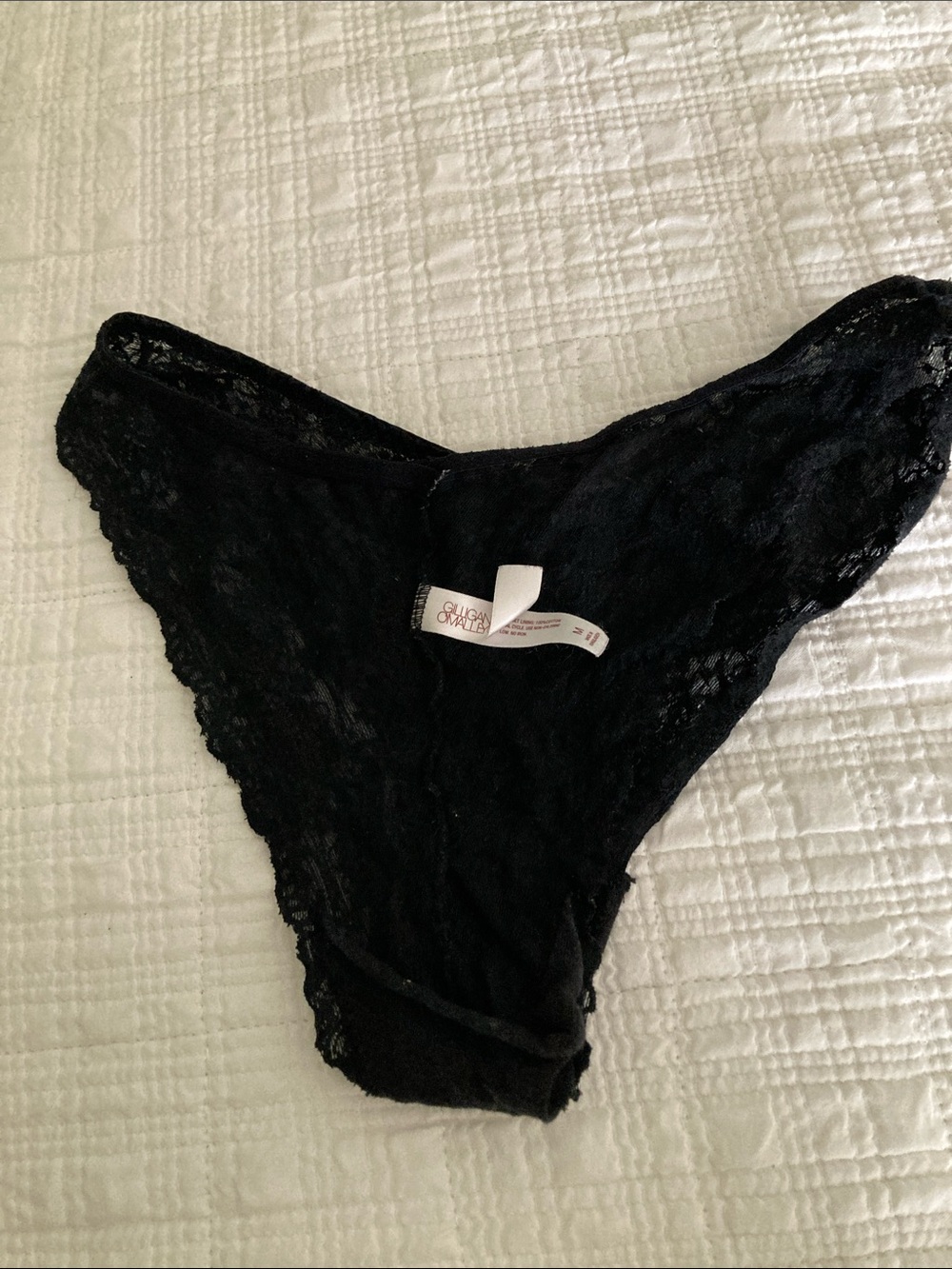 Black Lace Bikini Briefs - Women Intimates